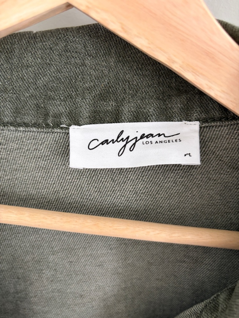 New CJLA Harrison Green Denim Jacket Sz Medium - Picture 4 of 6